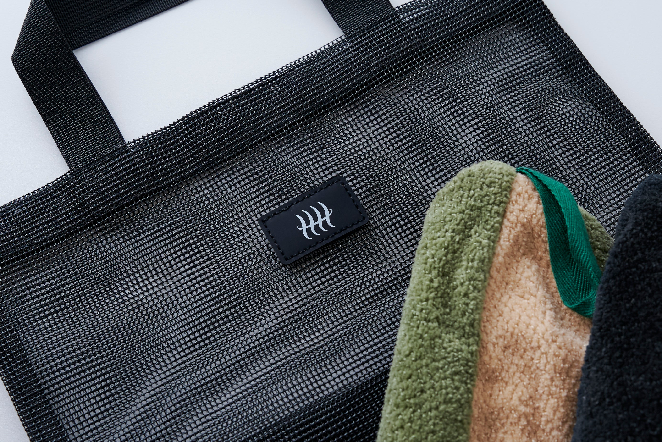 サウナハット&ロゴバッグ セット 【ブラック&ブラック】