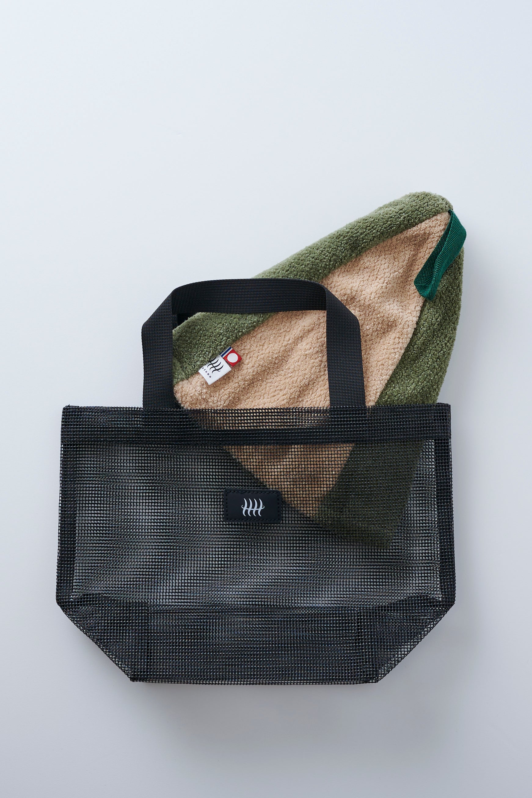 サウナハット&ロゴバッグ セット 【セージ&ベージュ】